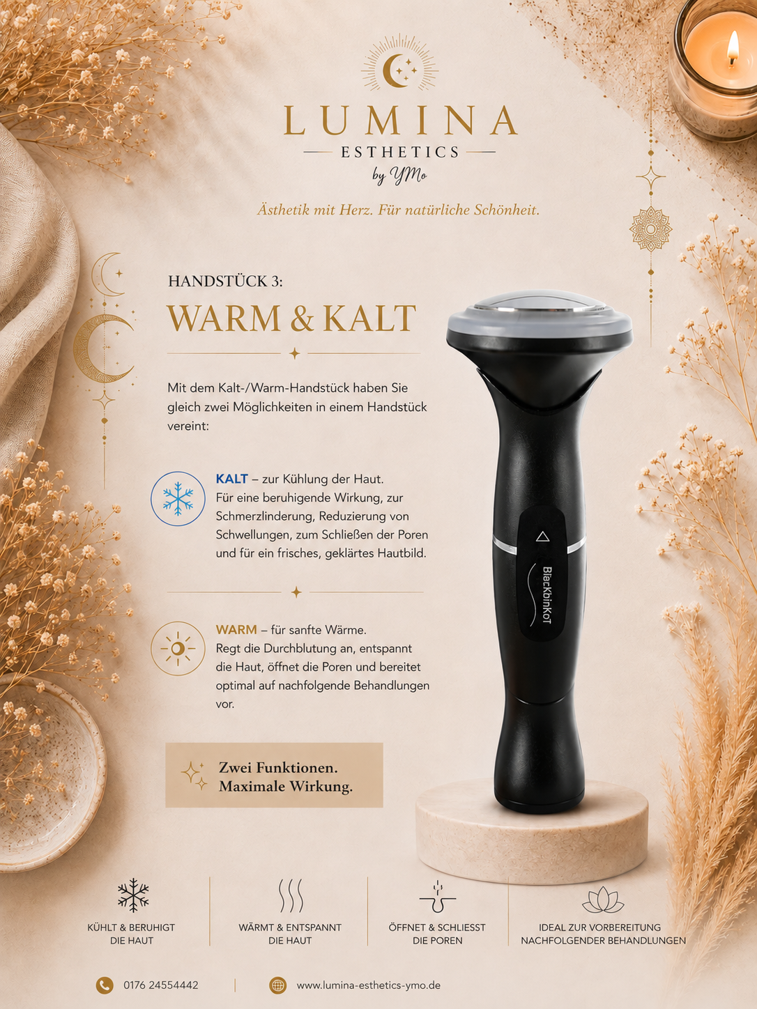 Lumina-Vorlage zum Handstück Warm & Kalt