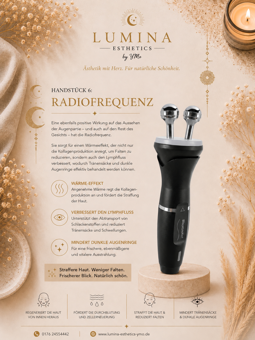 Lumina-Vorlage zum Handstück Radiofrequenz